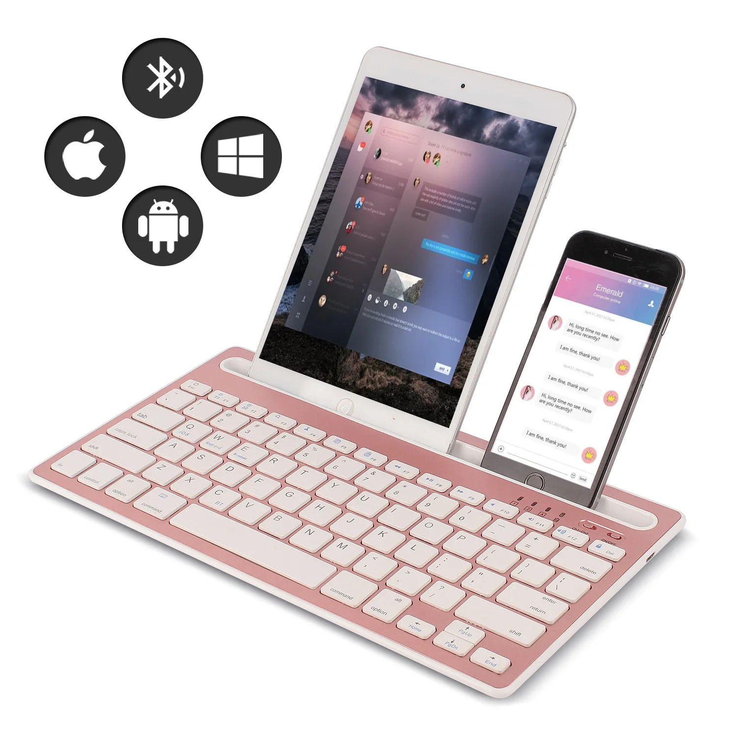 Laptop Accessories For Office - Bluetooth-toetsenbord compatibel met Android/iOS/Windows-systemen Geschikt voor