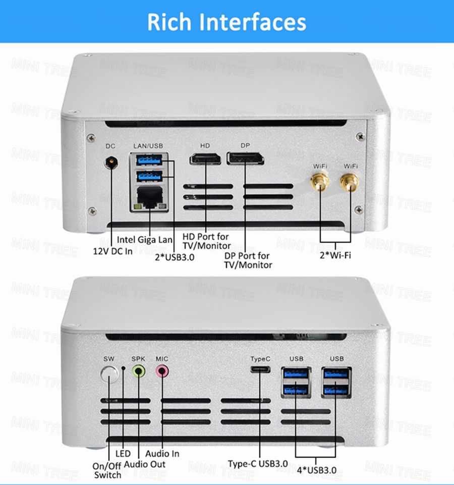 Intel Cpu Core I5 - Win11 Mini PC Cube 13e generatie