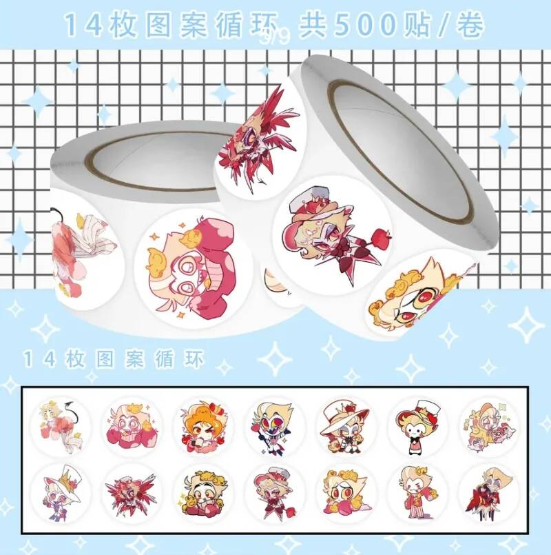 500 stuks/rol cartoon sticker  - Laptop Accessories Kids recensie en prijs