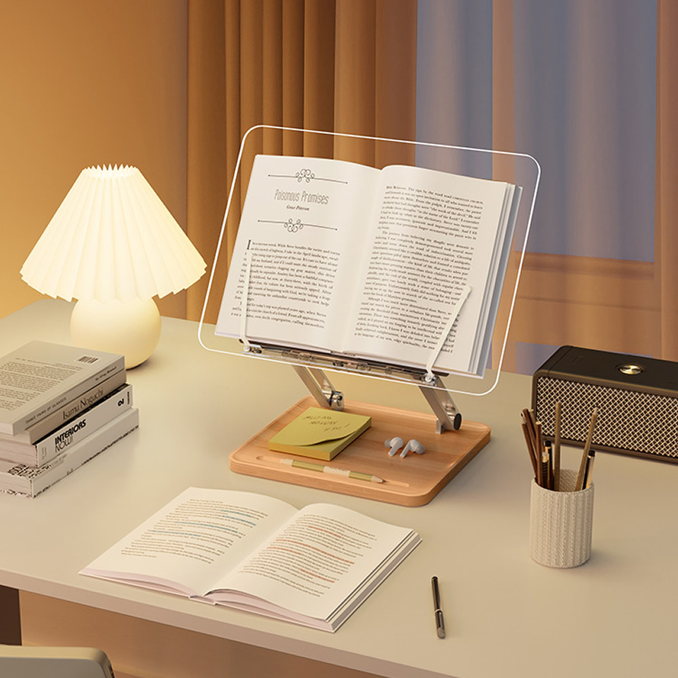 Houten leesstandaard met licht - Laptop Accessories For Office recensie en prijs