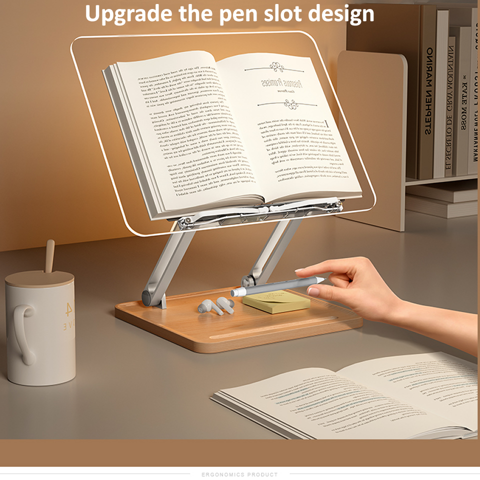 Houten leesstandaard met licht - Laptop Accessories For Office recensie en prijs