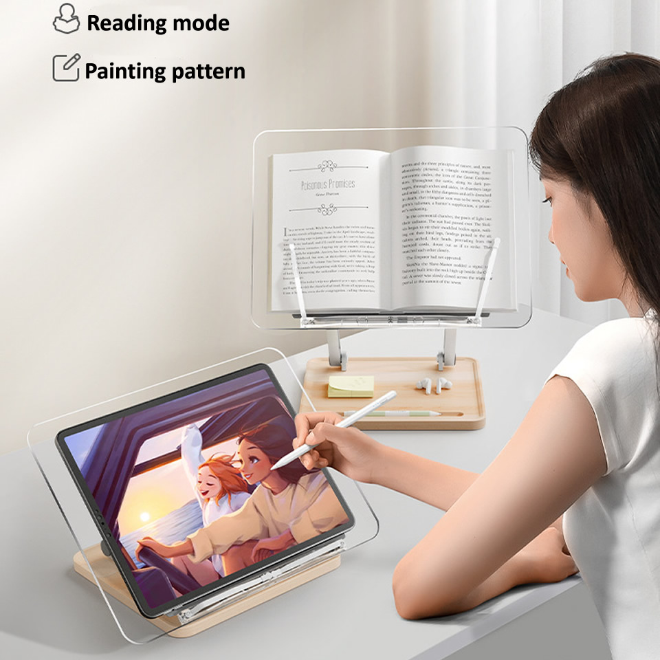 Houten leesstandaard met licht - Laptop Accessories For Office recensie en prijs