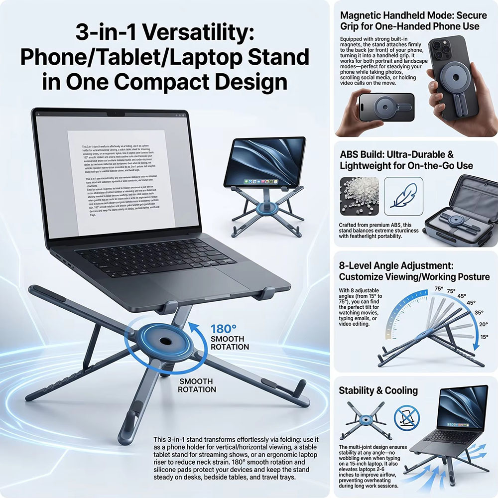 Draagbare magnetische telefoon - Laptop Accessories For Office recensie en prijs