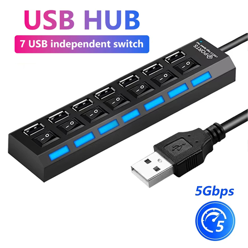 7-poorts USB 2.0 hubsplitter v - Laptop Accessories For Office recensie en prijs